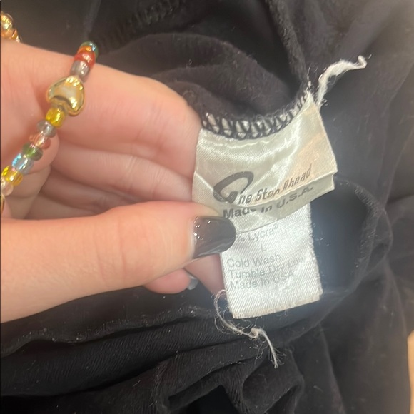 Women's Black High-Waisted Pants - Picture 3 of 3